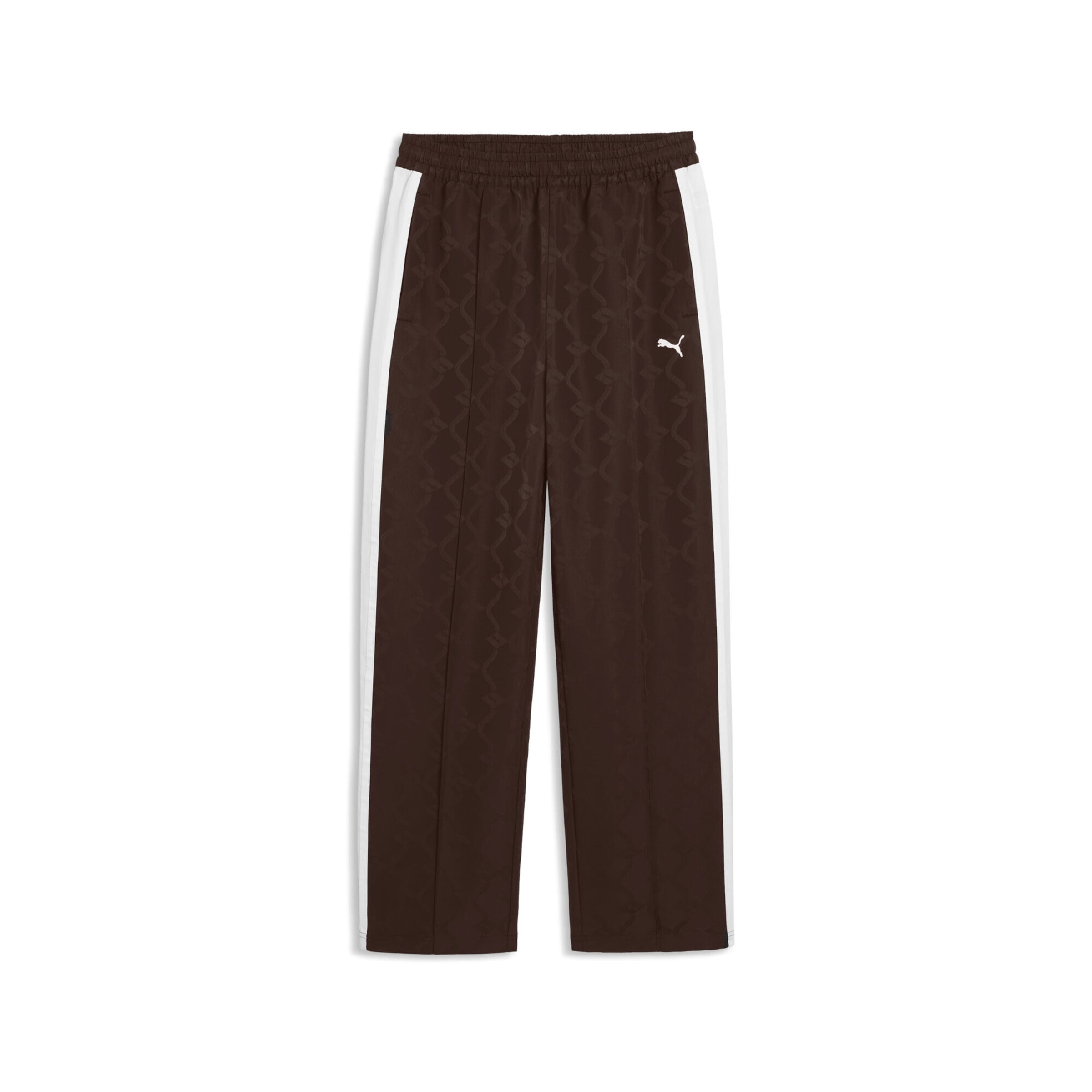 PUMA Regular Broek 'T7' in Bruin: voorkant