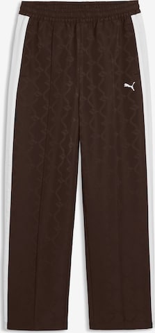 PUMA Regular Broek 'T7' in Bruin: voorkant