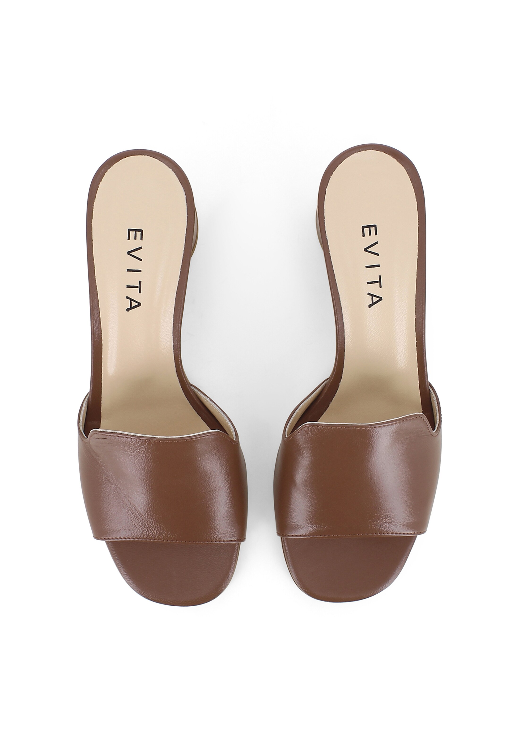 EVITA Muiltjes 'DORI' in Bruin