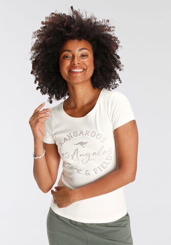 KangaROOS Shirt in Beige: Vorderseite