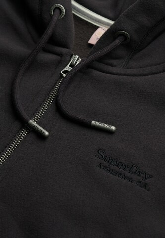 Veste de survêtement 'Essentials' Superdry en noir
