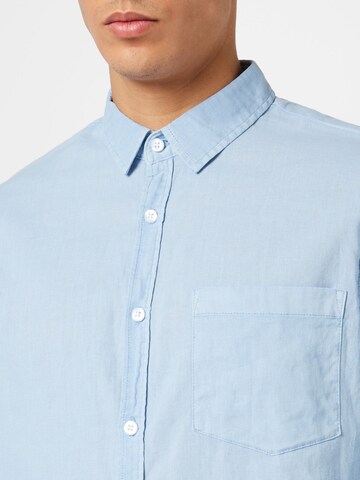 Cotton On Regular Fit Hemd 'ASHBY' in Blau