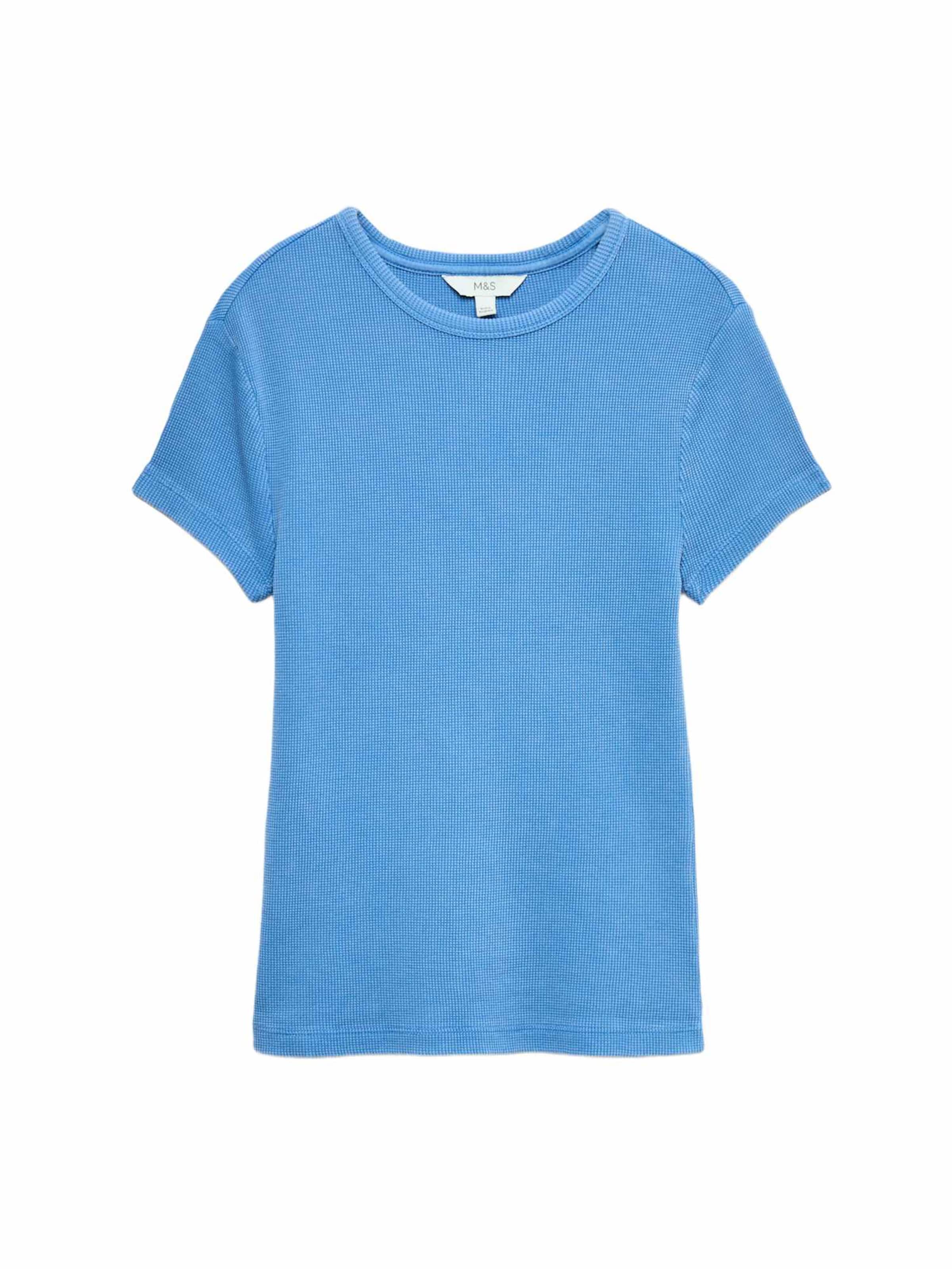 Marks & Spencer Shirt in Blauw: voorkant