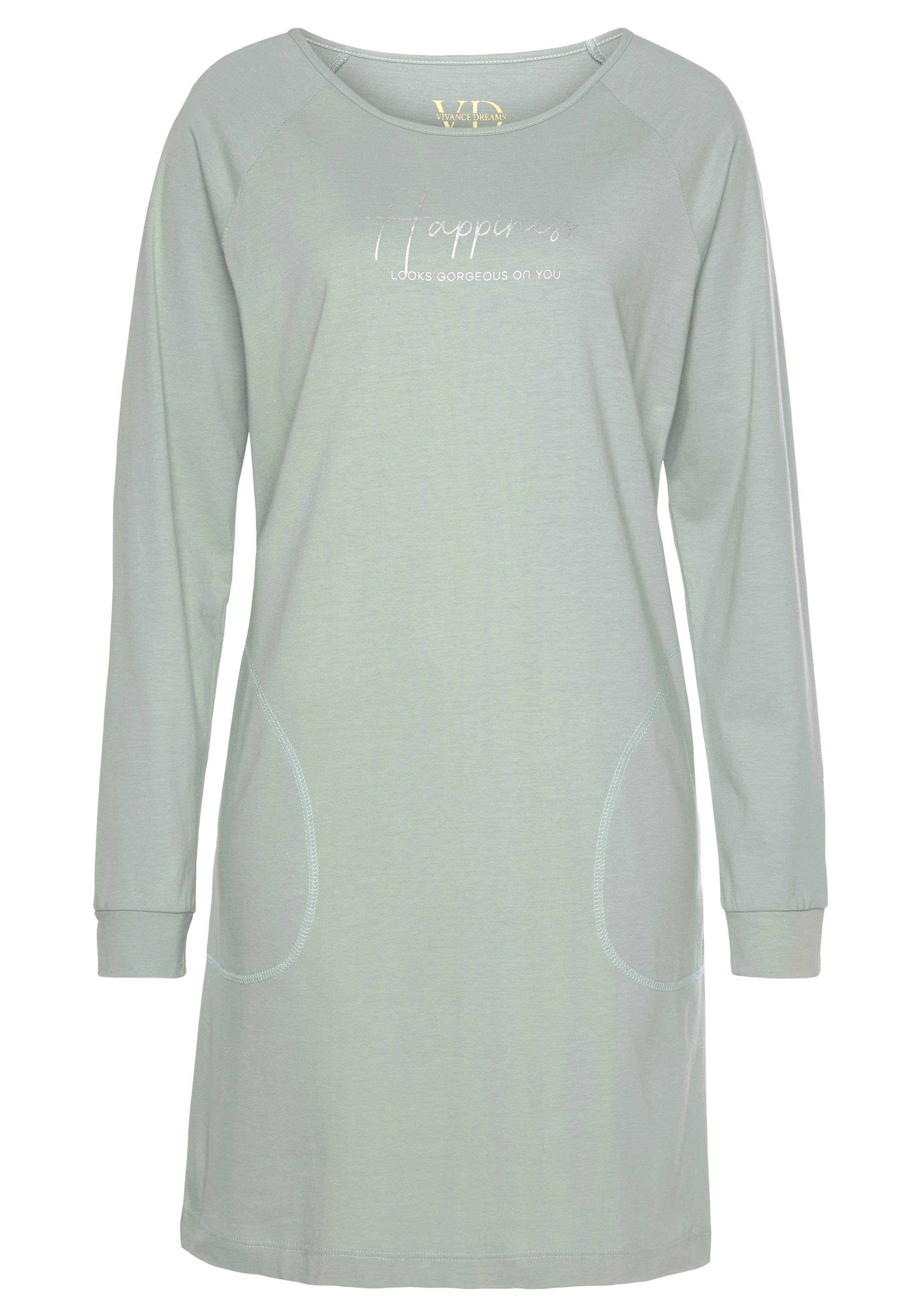 VIVANCE Nightgown in Green: front