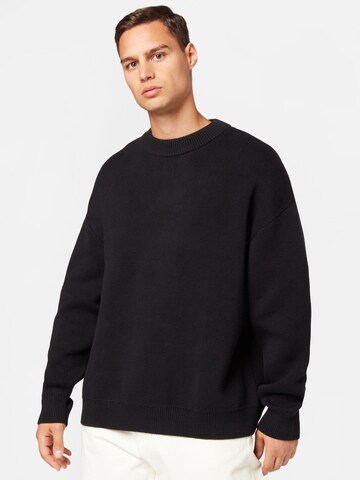 Pull-over 'John' WEEKDAY en noir : devant