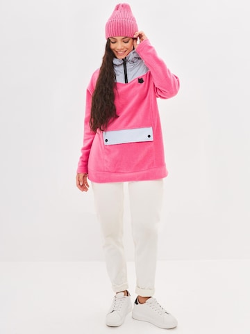Veste en polaire 'Cat Hoodie' Cat e Lolette en rose