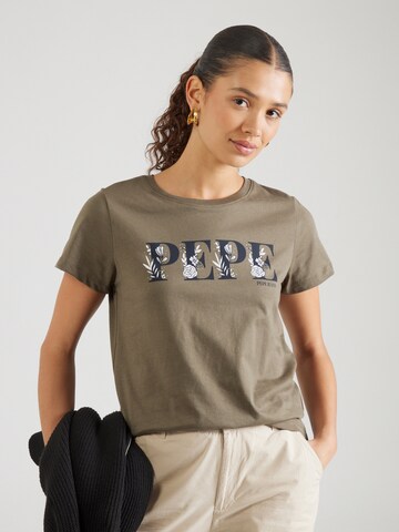 Pepe Jeans T-Shirt 'BRIA' in Grün: Vorderseite