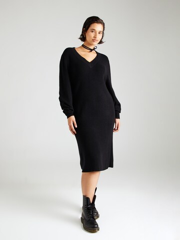 ONLY Carmakoma Knitted dress 'CARKatia' in Black: front