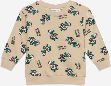 NAME IT Sweatshirt 'NMMVOLUF' in Beige: front