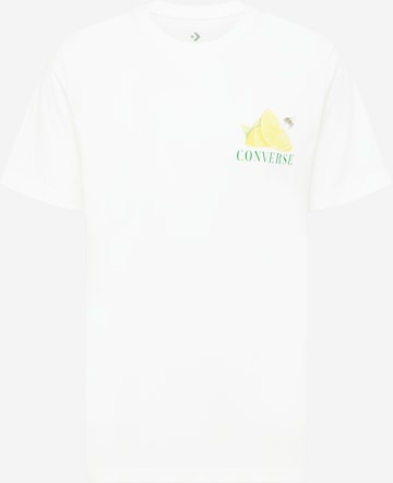 balta CONVERSE Marškinėliai 'Fresh Lemon': priekis