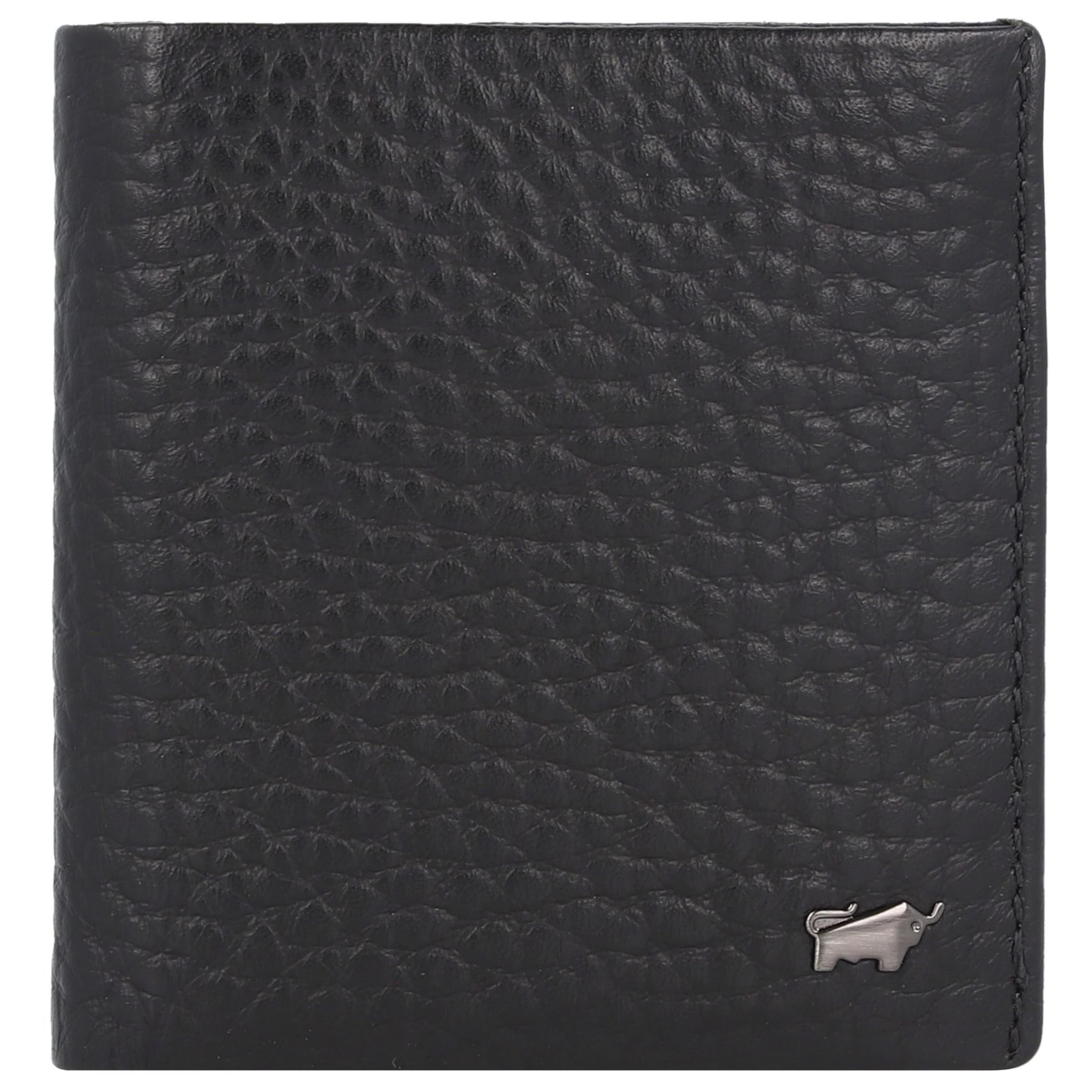 Braun Büffel Portemonnaie 'Yannik' in Schwarz: Vorderseite