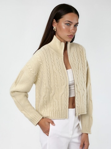 Hiccup Knit cardigan in Beige