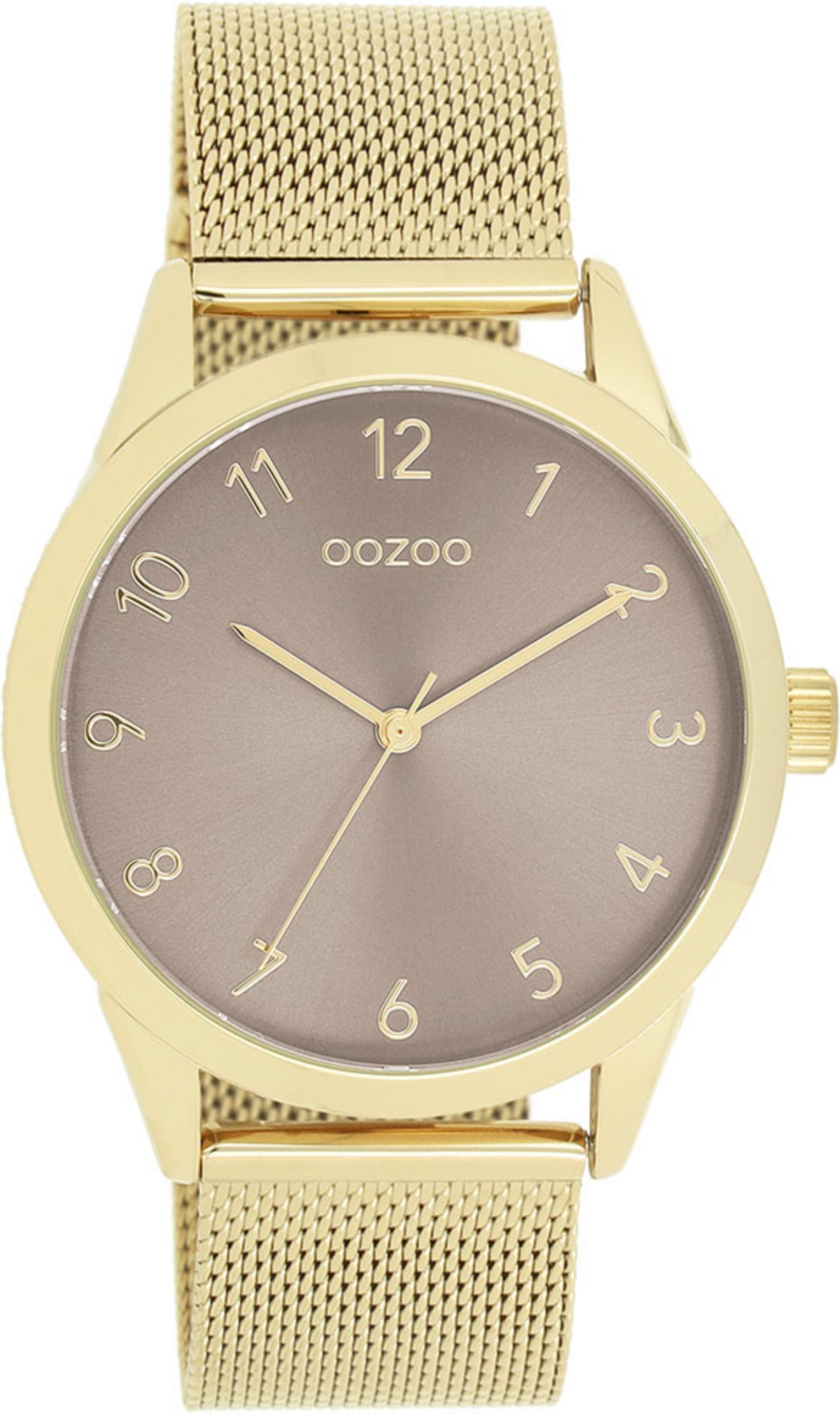 OOZOO Analog Watch in Gold: front