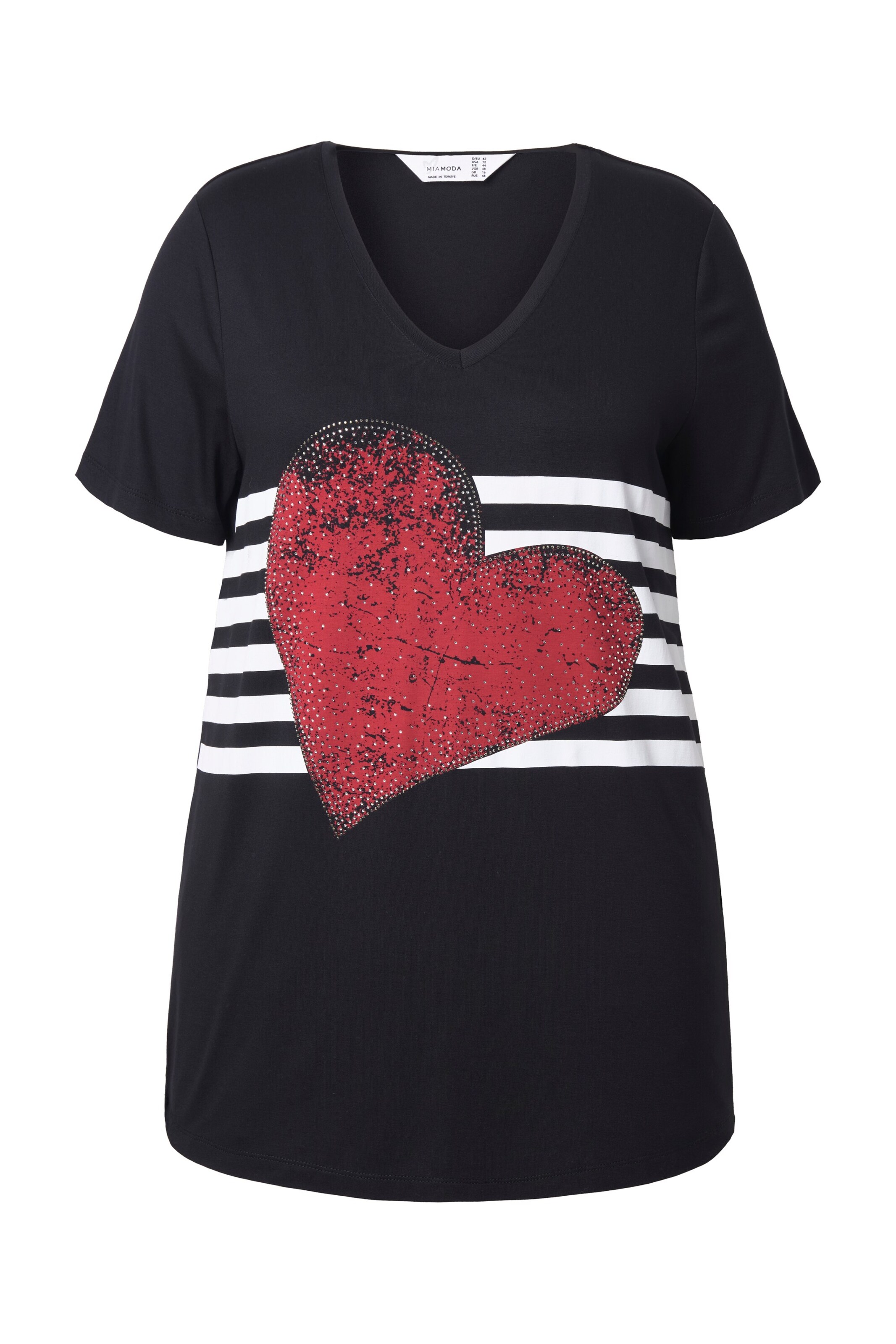 MIAMODA Shirt in Zwart: voorkant