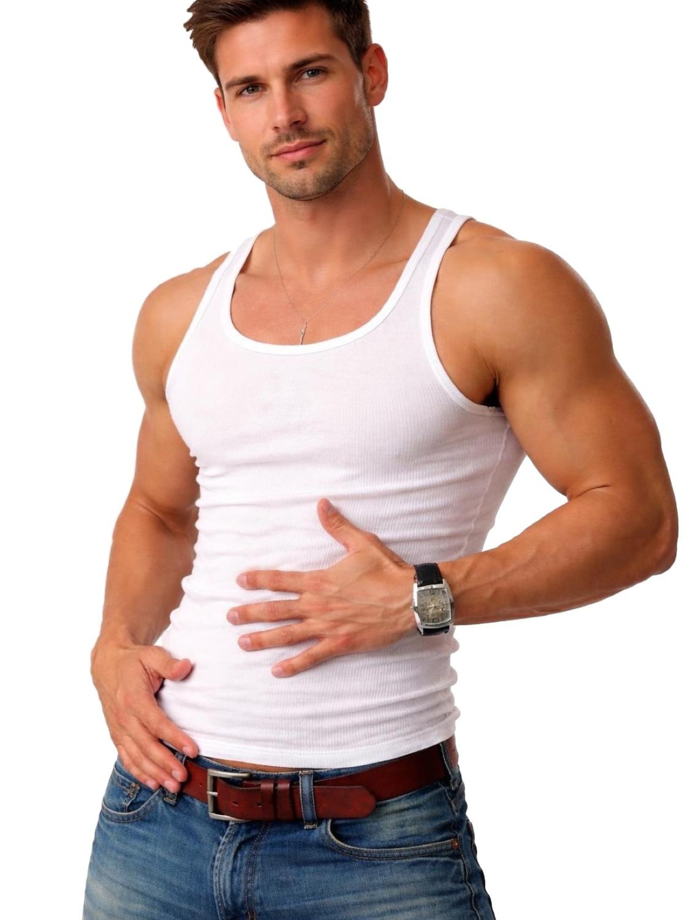 Cocain Underwear Undershirt in White