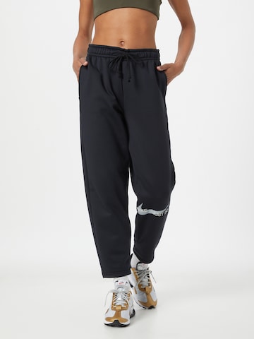 NIKE Regular Sports trousers in Black: front