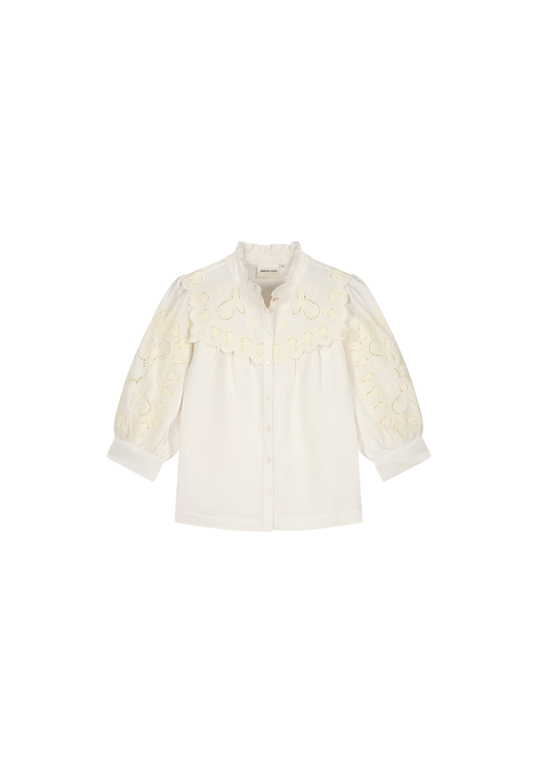 Fabienne Chapot Blouse in Beige: voorkant