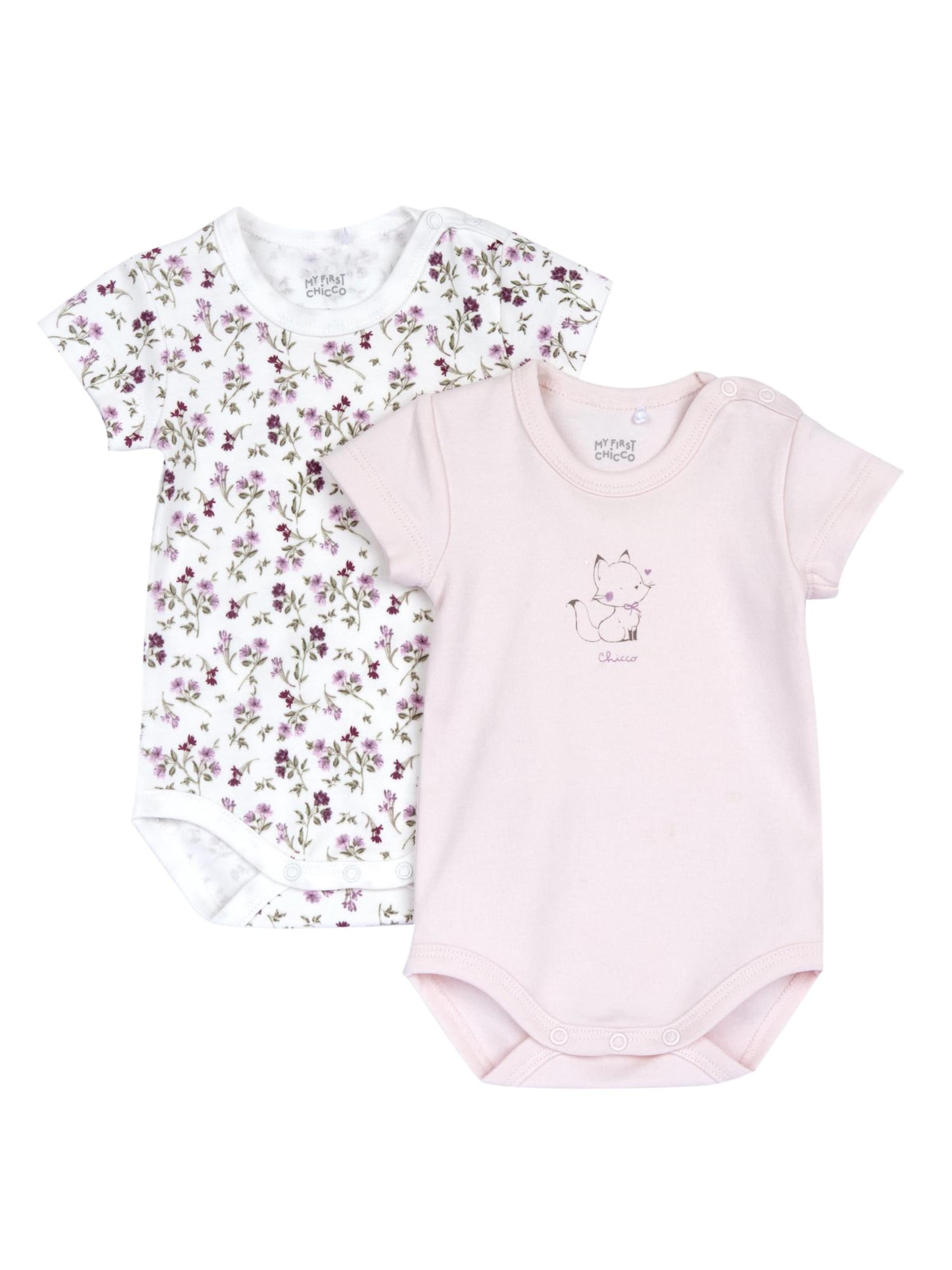 Chicco Dupačky/body – pink: přední strana