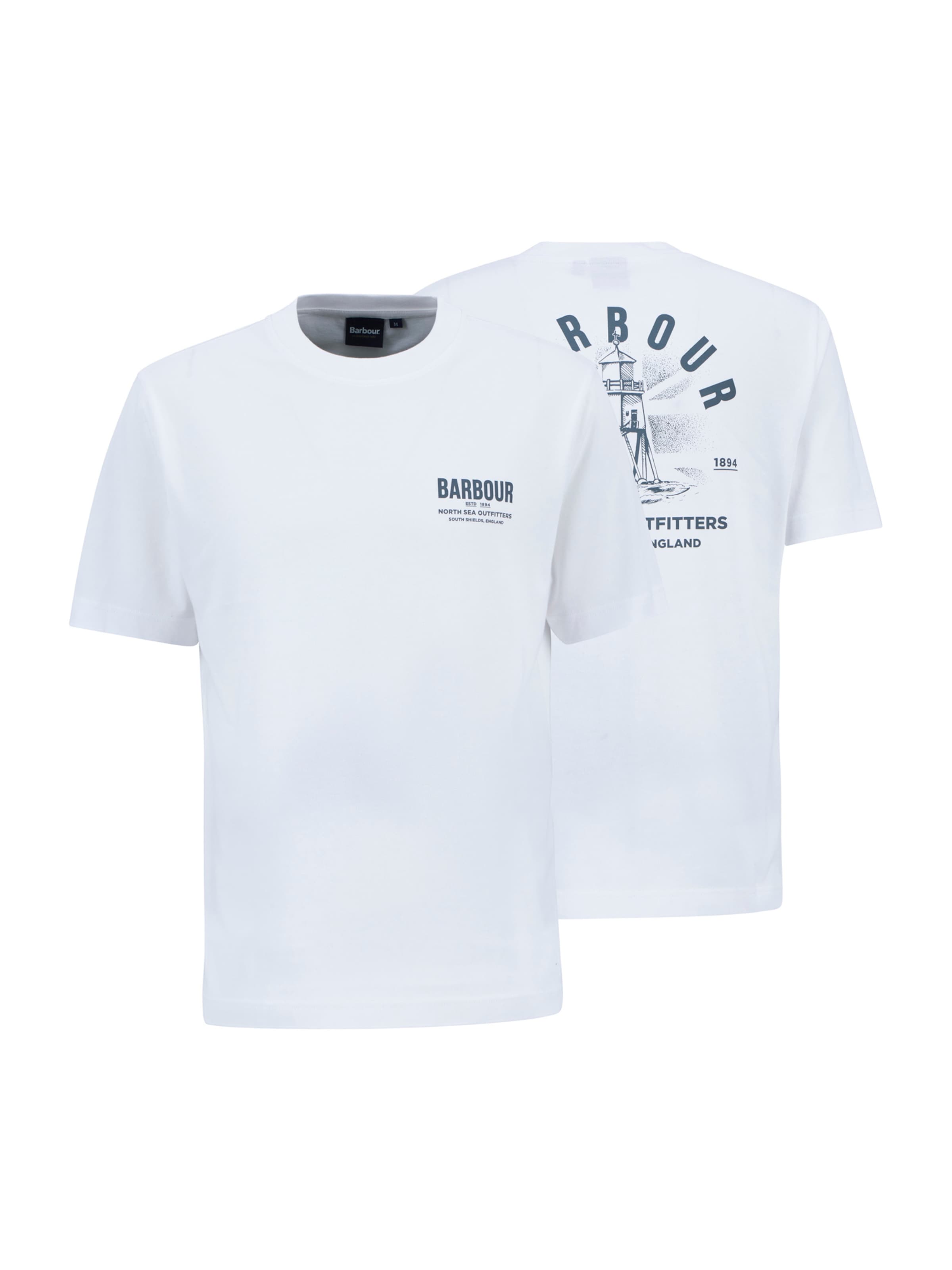 Barbour Majica 'Bluesto' | bela barva: sprednja stran