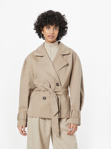 SAINT TROPEZ Between-Season Jacket 'Sille' in Brown: front