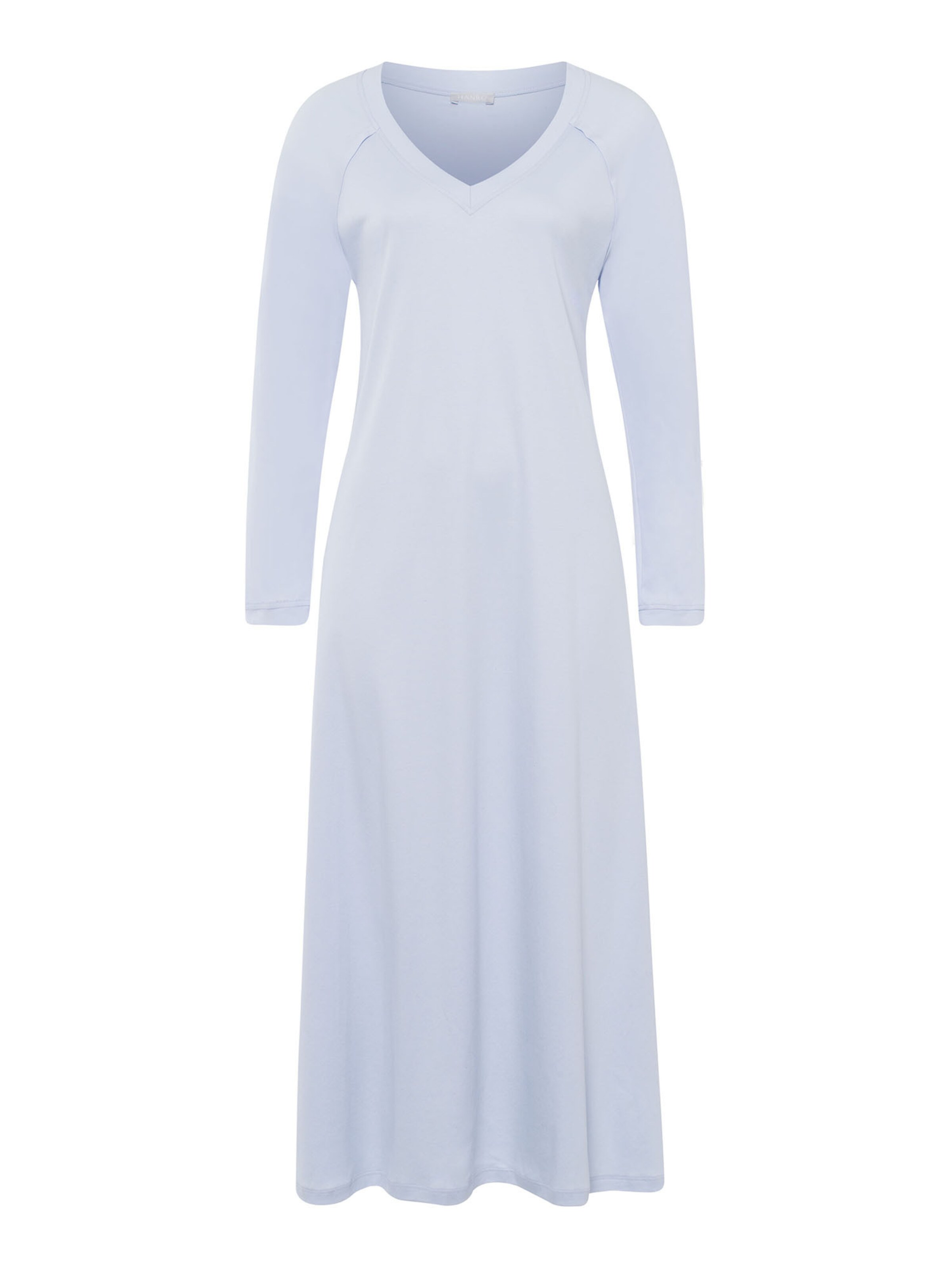 Frauen Wäsche Hanro Langarm Nachthemd ' Pure Essence 130cm ' in Hellblau - EK56687 Frauen Wäsche Hanro Langarm Nachthemd ' Pure Essence 130cm ' in Hellblau - EK56687