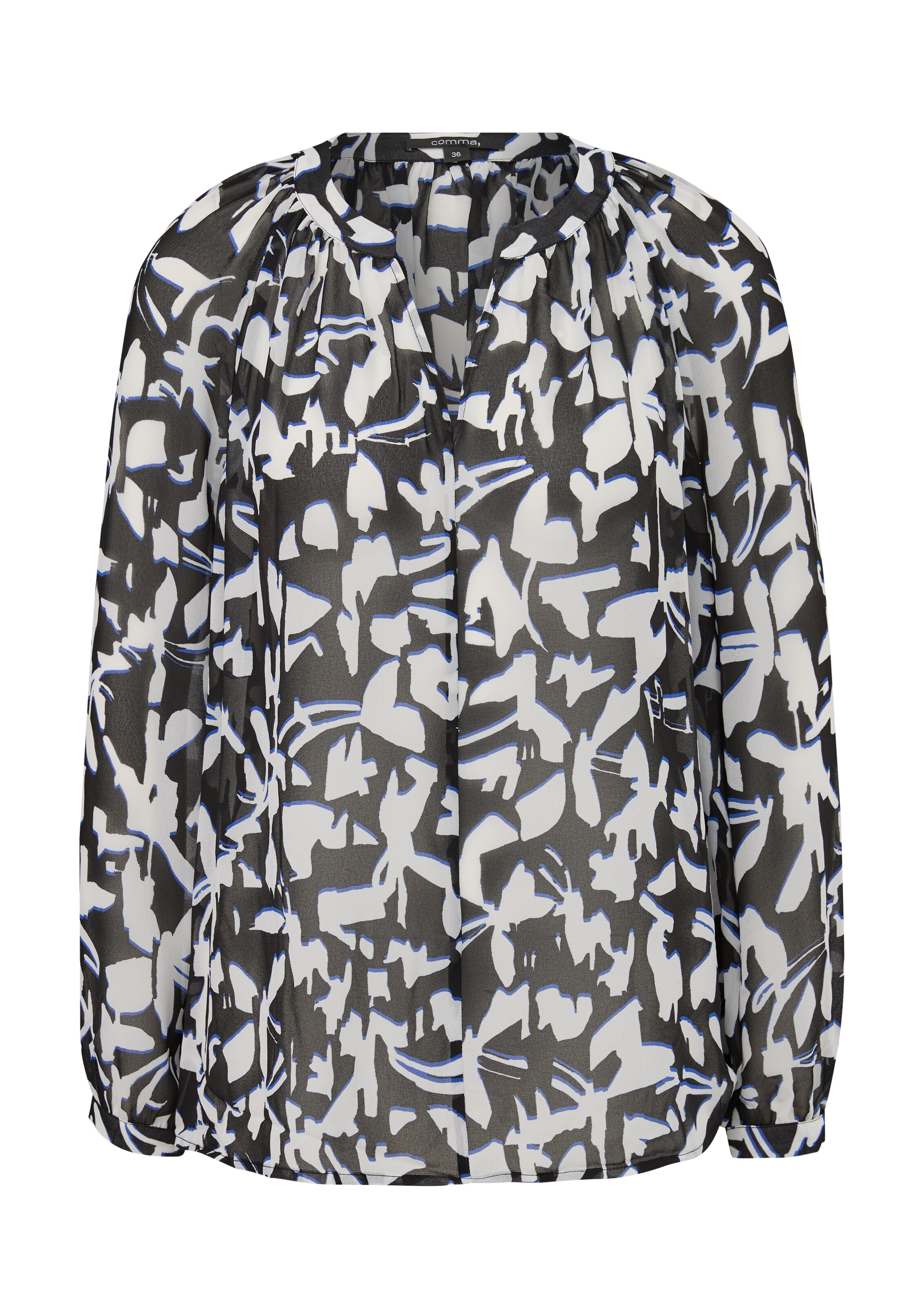 COMMA Blouse in Zwart: voorkant