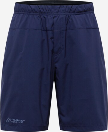 Maier Sports - Calças outdoor 'Fortunit' em azul: frente