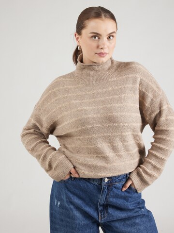 EVOKED Trui in Beige: voorkant