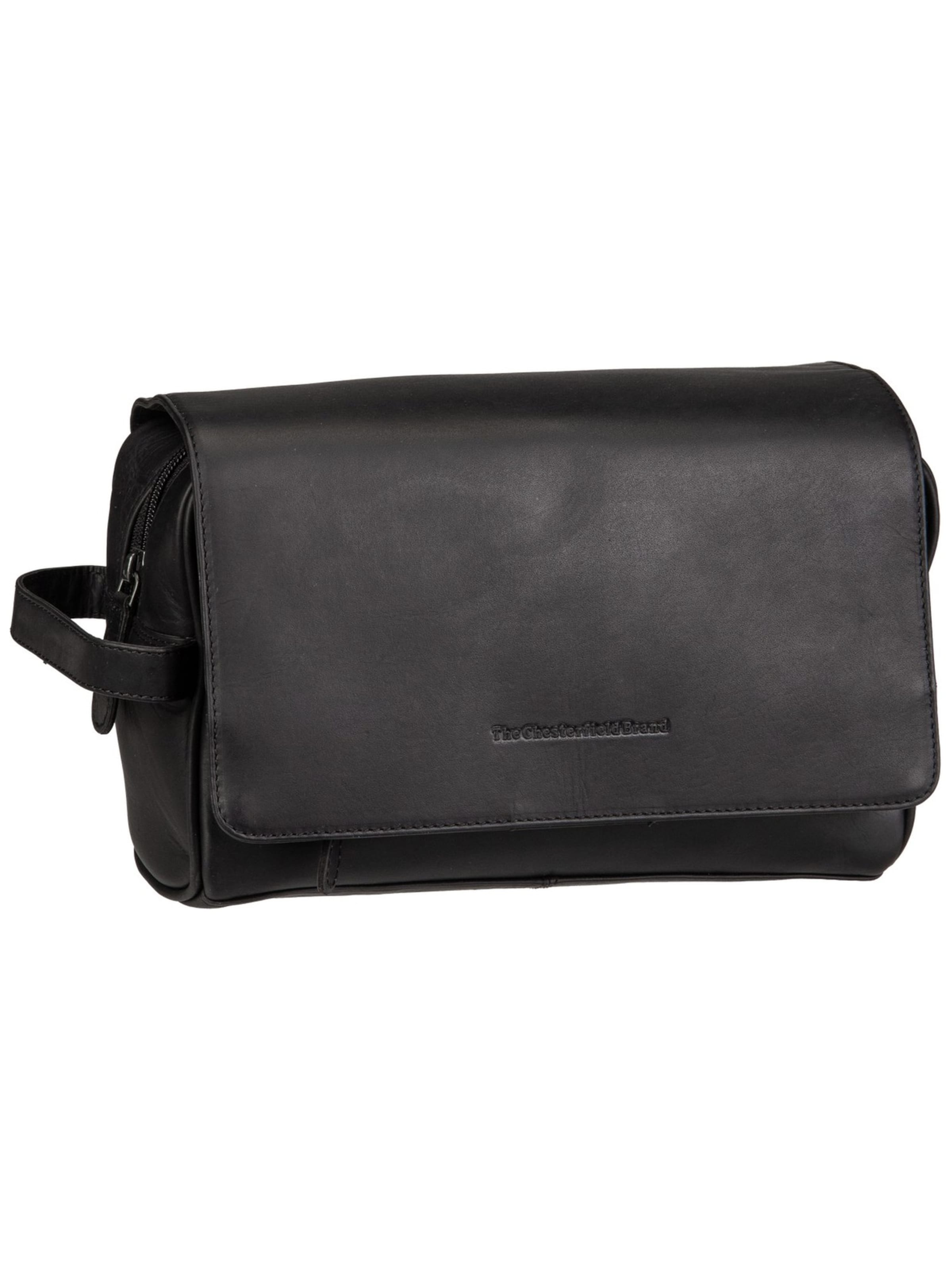 The Chesterfield Brand Kulturbeutel 'Rosario' in Schwarz: Vorderseite