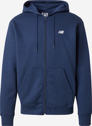 new balance Кофта на молнии 'Essentials' в Синий: спереди