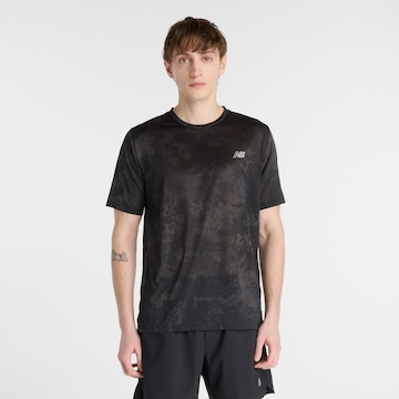 T-Shirt fonctionnel 'Athletics' new balance en noir : devant