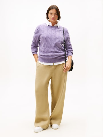Tommy Hilfiger Curve Sweater in Purple