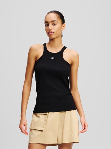 Top di Karl Lagerfeld in nero: frontale