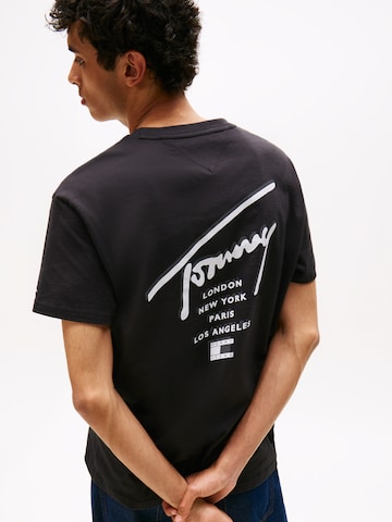 T-Shirt 'CITY' Tommy Jeans en noir : devant