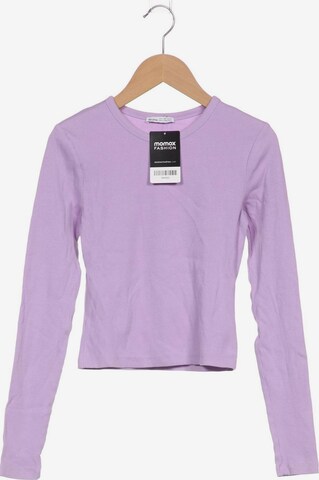 Bershka Langarmshirt S in Lila: predná strana