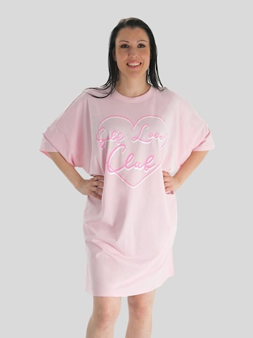 LEAFLETIC Oversized Dress 'Leafletic Women’s Oversize T-Shirt' in Pink