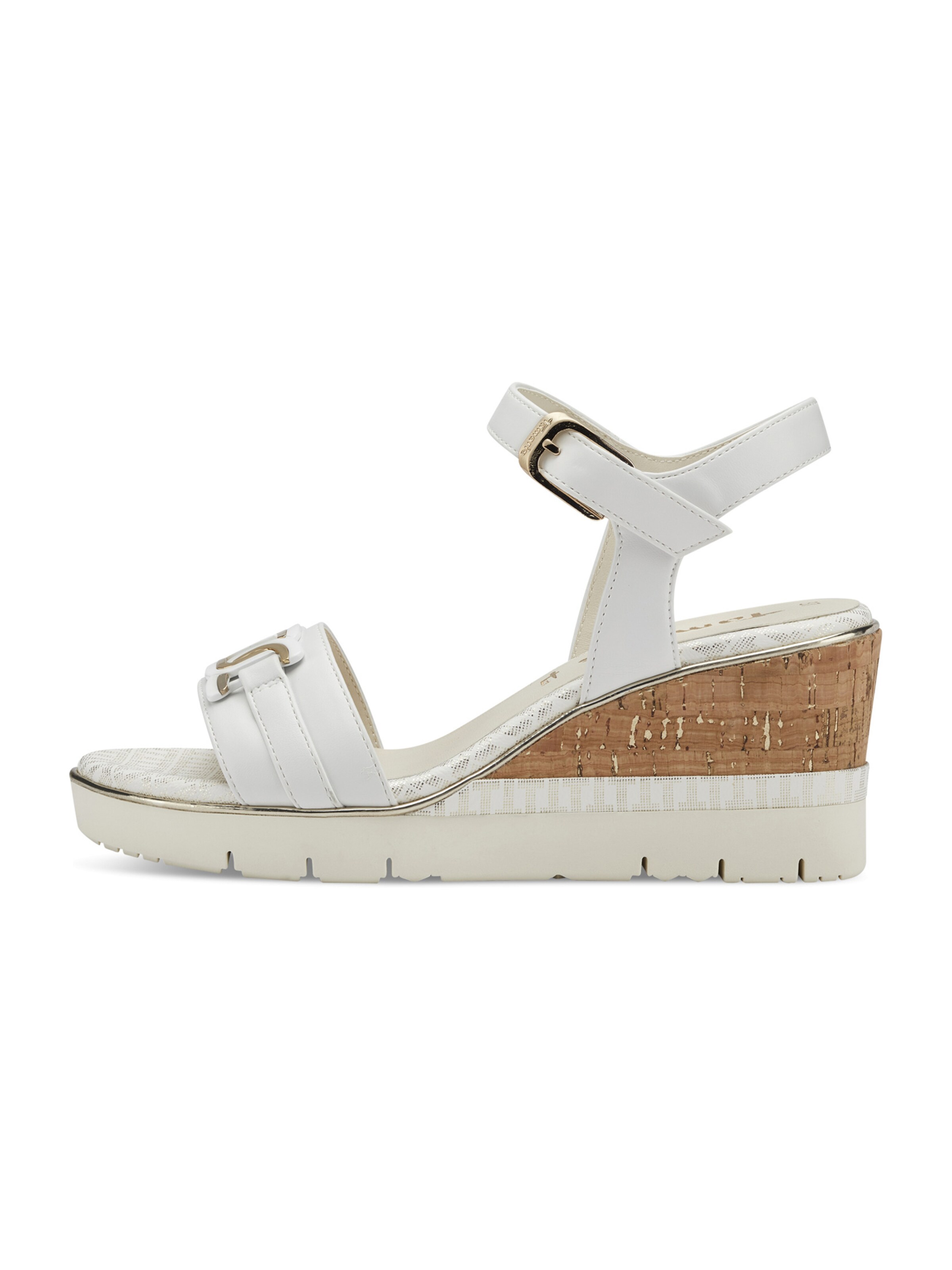 Tamaris Strap Sandals in White