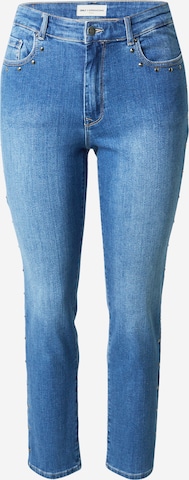 mėlyna ONLY Carmakoma Prigludęs Džinsai 'CARSUI': priekis