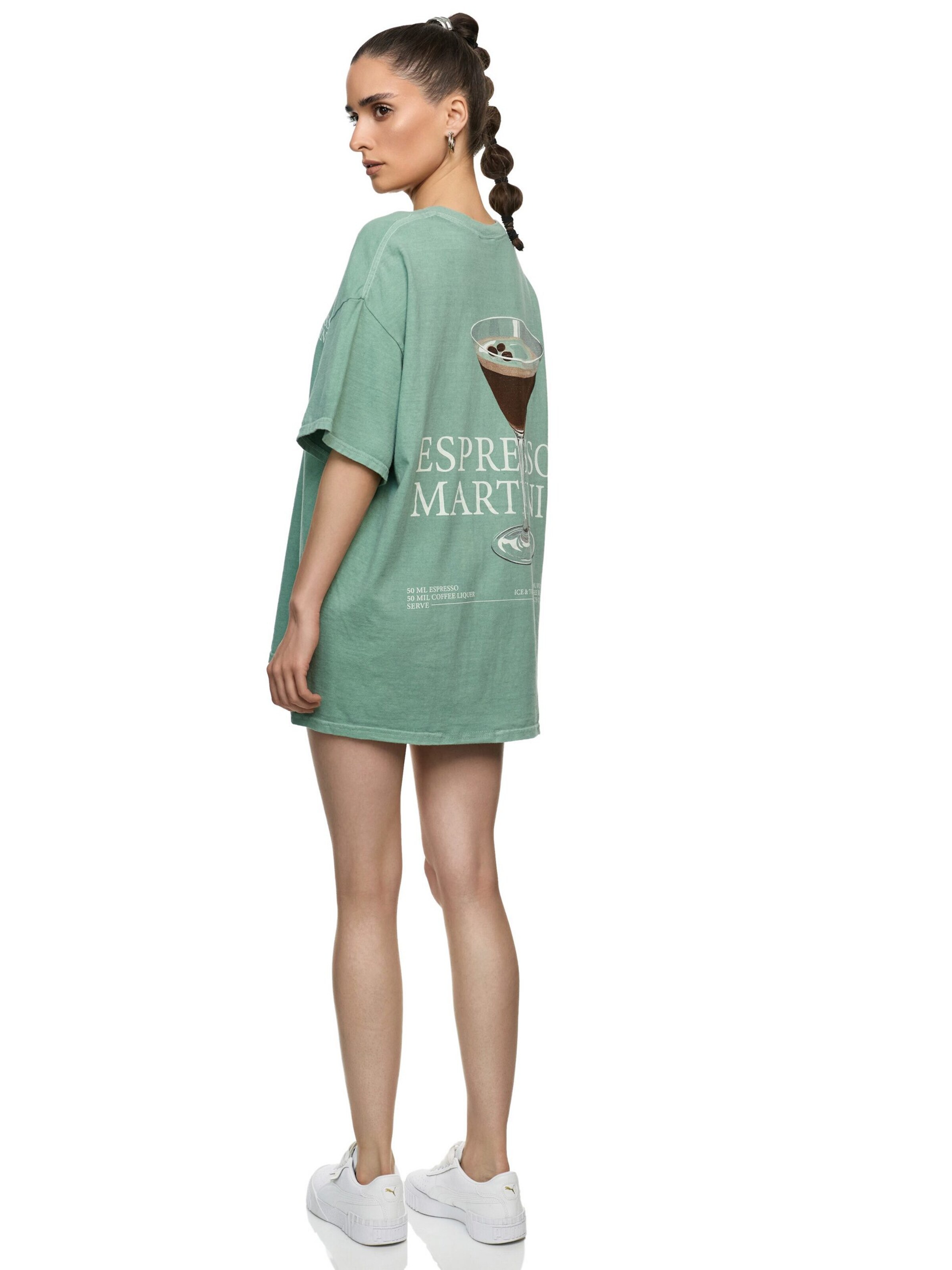 Worldclassca Oversized Shirt 'Espresso Martini' in Green