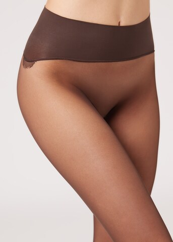 CALZEDONIA Tights in Brown