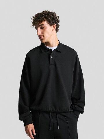 Sweat-shirt Bershka en noir : devant