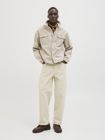 JACK & JONES Loose fit Jeans 'JJIEddie' in Beige