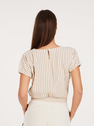 PROTEST Shirt 'PRTBUBBLES' in Braun