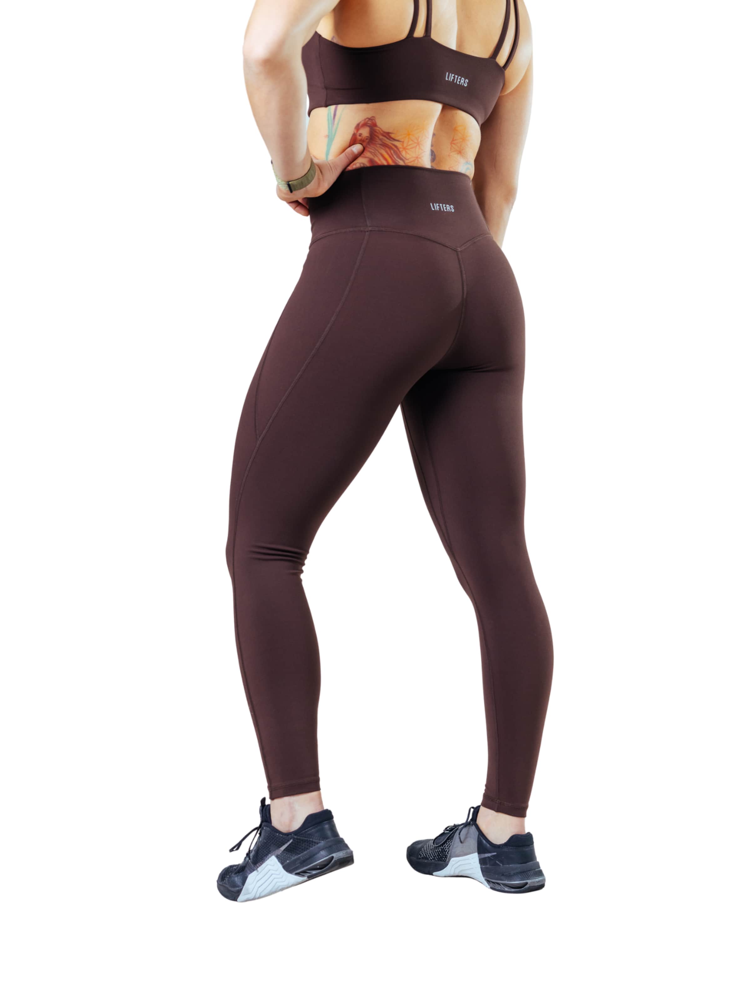 Lifters - Slimfit Leggings 'Compete' en marrón