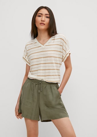 comma casual identity Loosefit Bukser i grøn