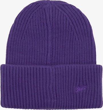 Pull&Bear Mütze in Lila: Vorderseite