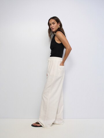 Salsa Jeans Regular Hosen High Rise in Weiß