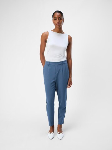 OBJECT Slim fit Pleat-Front Pants 'OBJLISA' in Blue