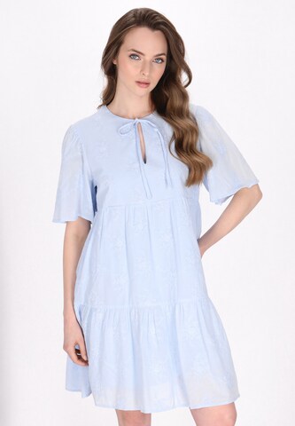 Abito camicia di DreiMaster Maritim in blu: frontale
