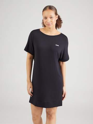 Chemise de nuit BOSS en noir : devant